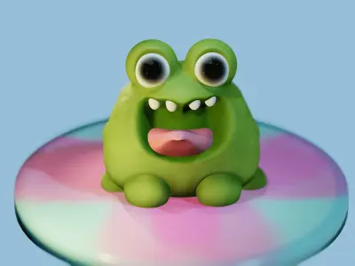 Little frog 3D print model