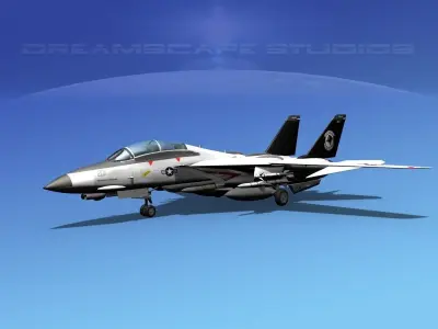 Grumman F-14D Tomcat T14a VF14 3D model