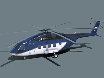 Mi-38 helicopter 3D model