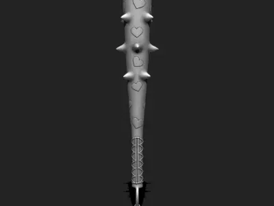 KAWAII - BASEBALL BAT - COMMERCIAL USE - WOLVES STUDIO Low-poly 3D model