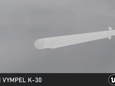 Air-To-Air Missile AAM Free low-poly 3D model