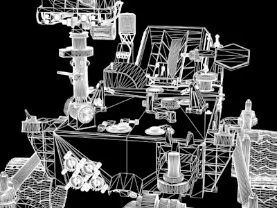 Curiosity Rover Mars Science Lab MSL 3D model