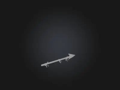 Makeshift Spear Low-poly 3D model