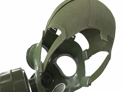 Gas Mask 01 3D model