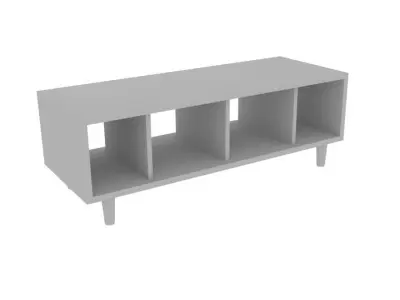 Japanese Hollow Shelf Free  Free low-poly 3D model