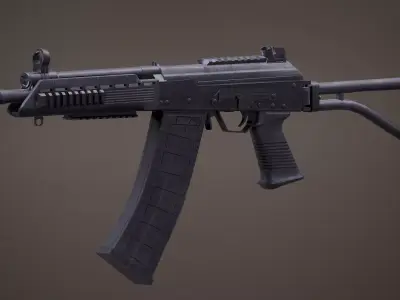 Saiga12 SBS Full Auto PBR Rigged Low-poly 3D model