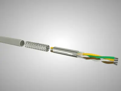 DATA CABLE RS-485 LI2YstCY-TP 3D model