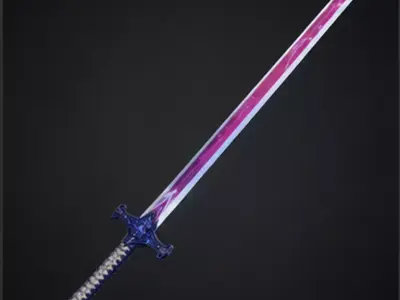 Celestial Prism Blade Low-poly 3D model
