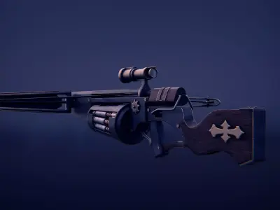 Game-Ready LWFV Crossbow Low Poly Realistic PBR Weapon Low-poly 3D model