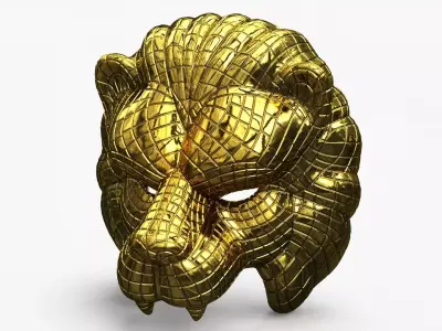 VIP Lion Mask 3D model