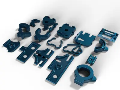 kitbash minipack robotic hard surface 3D model