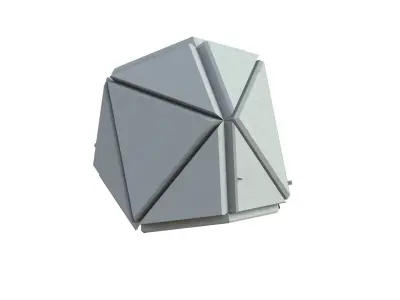 Sci Fi Object No 3484 Low Poly Low-poly 3D model