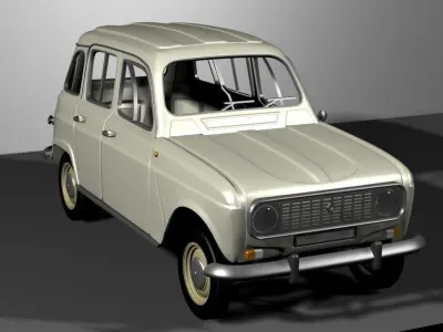CAR RENAULT 4L 3D model