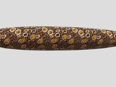 Sea Cucumber Realistic Animated Low-poly 3D model