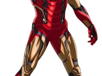 Iran man Low-poly 3D model