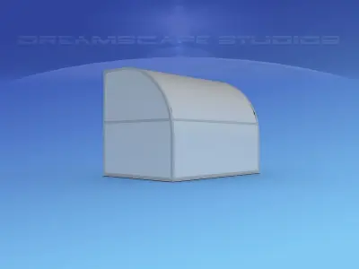 A1N Air Cargo Container  Low-poly 3D model