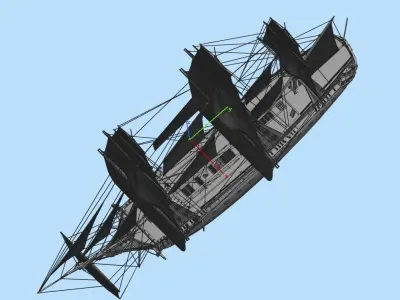 Admiraal de Ruyter Sailboat 3D model