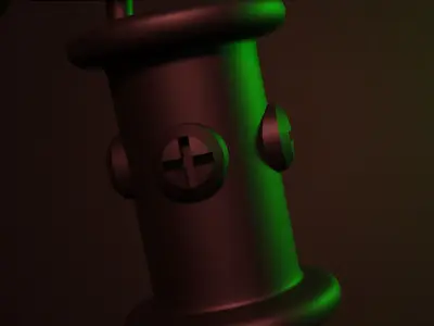 Playful Cloud ie Red and Black Nunchucks Free low-poly 3D model