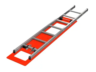 Alu ladder with vehicle mounting 3D model