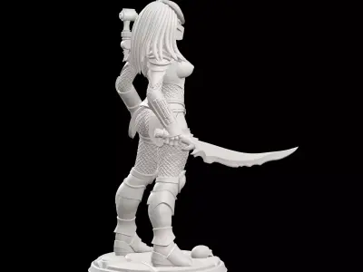 Machiko Noguchi Alien vs Predator Miniature 3D print model