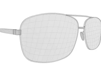 Aviator sunglasses 3D model