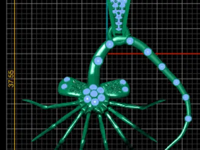  gold pendant 3D print model