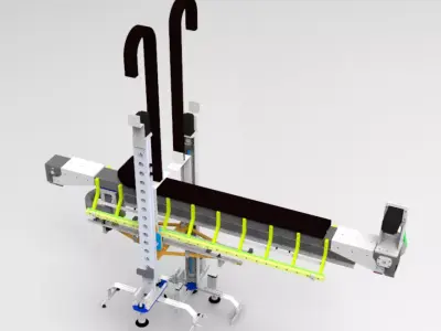 Cantilever multi-axis manipulator 3D model