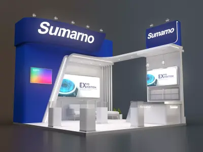 exhibition stand 36 sqm 3D model