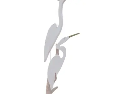 Heron Garden Sculpture Free 3D model