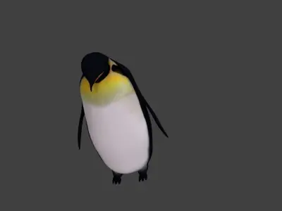 Penguin low poly Low-poly 3D model
