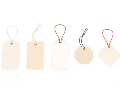 Sale Brand label tag realistic 3d model 3D model