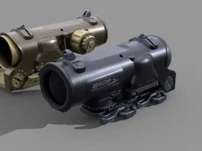 Elcan Specter Docter Low-poly 3D model