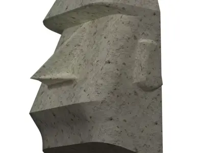 Moai Stone 3D model