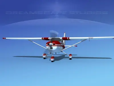 Cessna 172 Skyhawk 1967 V02 3D model