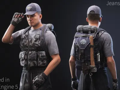 Survival 04 Low-poly 3D model Low-poly 3D model