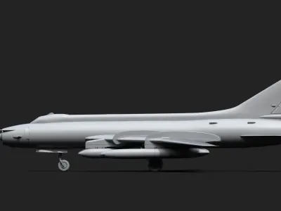 Su-17 20 22 Low-poly 3D model