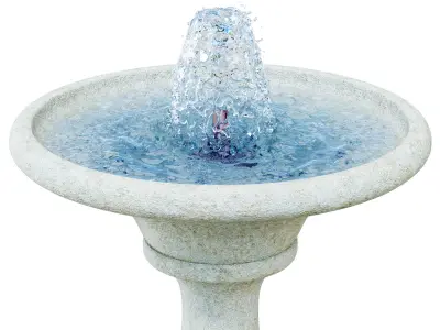 Chelsea Fleur De Lis Round Fountain 3D model