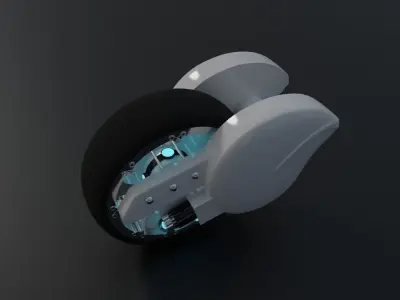 Robot futuristic Free low-poly 3D model