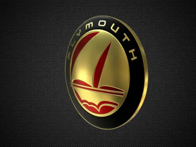 plymouth logo 3D model