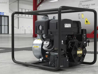 Thornado Petrol Water Transfer Pump 3D model