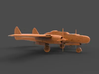 Northrop P-61 3D print model