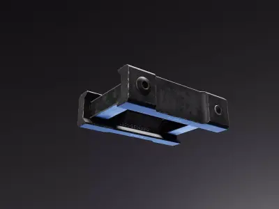 Double Picatinny Clamp Free low-poly 3D model