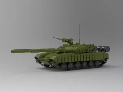 T-64 tank 3D model