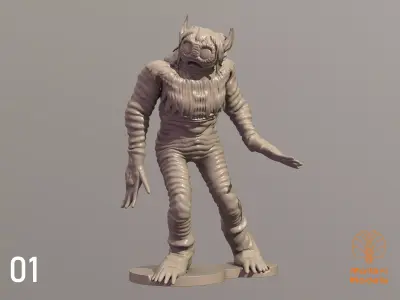 Wee Kreno and Maya Sculptures - Space 1999 10 Pack 3D print model
