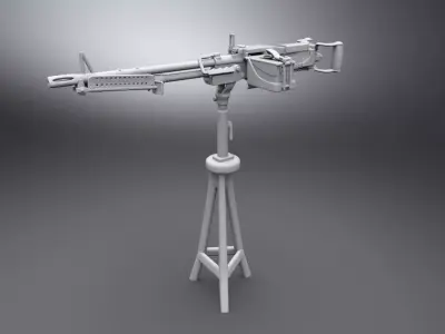 M60 LMG scale model 3D print model