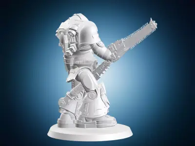 Space Marine Chainsaw Sword 3D print model