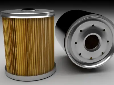 Car Oil Filters 3D model