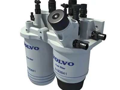 3D Fuel Oil Filter 3D model