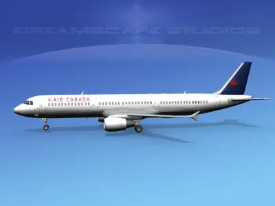 Airbus A321 Air Canada 2 3D model
