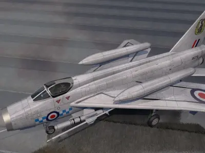 English Electric Lightning F-6 - BAC 3D model